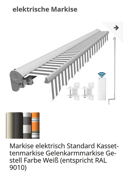 Elektrische Markise