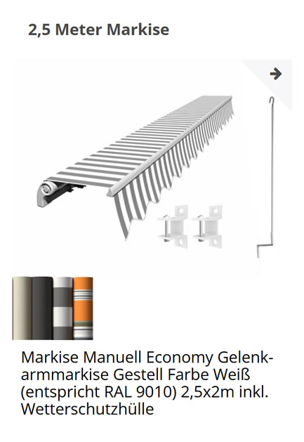 Gelenkarm Markise