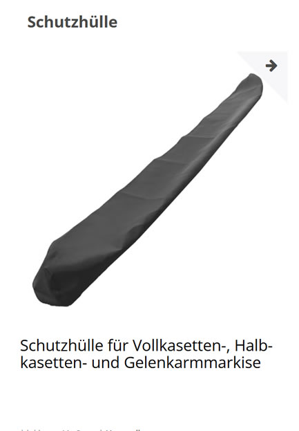 Markisen Schutzhülle